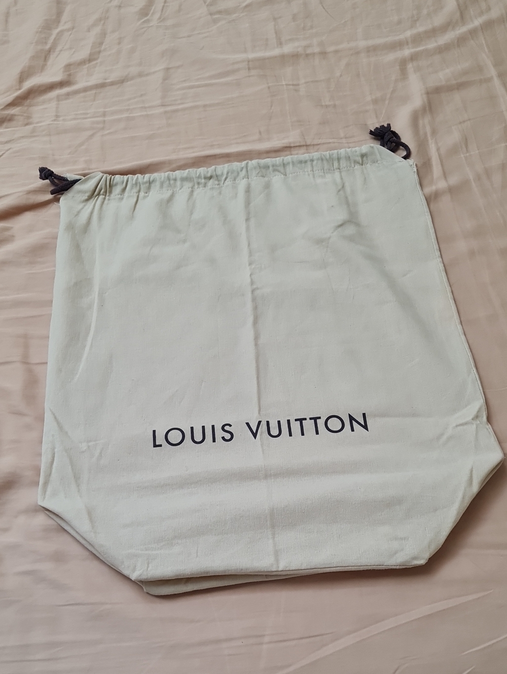 Louis Vuitton Cream Dust Bag